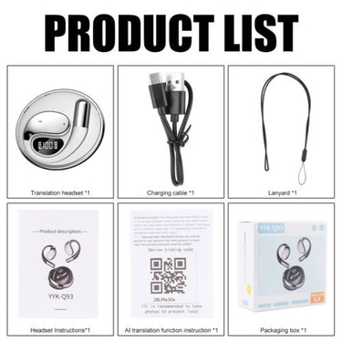 Real - Time Smart Translator Earbuds - 144 Languages - InspiredGrabs.com